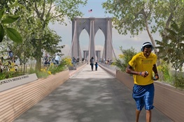 “Brooklyn Bridge Forest” is a Finalist in Contest to Re-imagine the Iconic Brooklyn Bridge (English and Spanish)